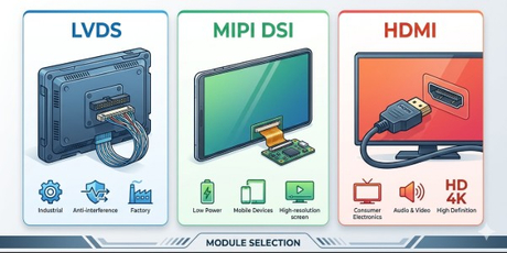 Guide d'interface des &eacute;crans TFT Choisir LVDS, MIPI DSI ou HDMI pour votre module.jpg