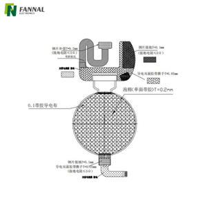 FN0143E001A &Eacute;cran AMOLED rond Vue de dessus